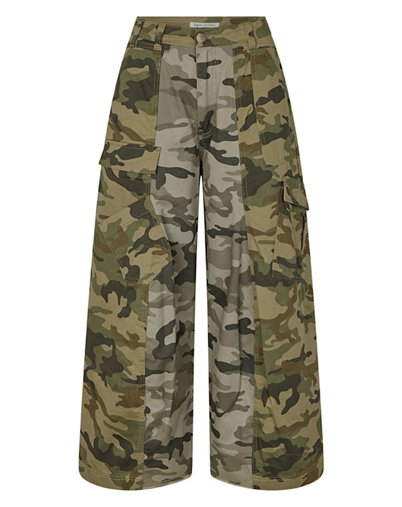 Rabens Saloner - Niva Camo Patchwork Bukser - Camo Combo